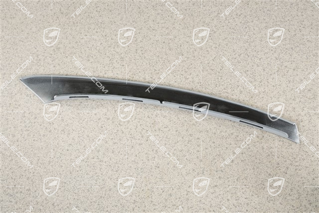 Front bumper disc / trim, lacquered, lower, L