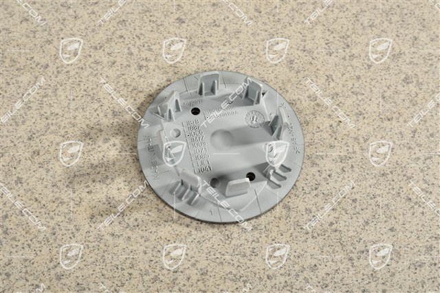 Radzierdeckel, konkav, farbiges Wappen, Titanium