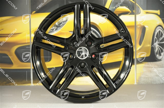 20" Felge Panamera Turbo, 10,5J x 20 ET71, für Winterbetrieb, in Schwarz Hochglanz