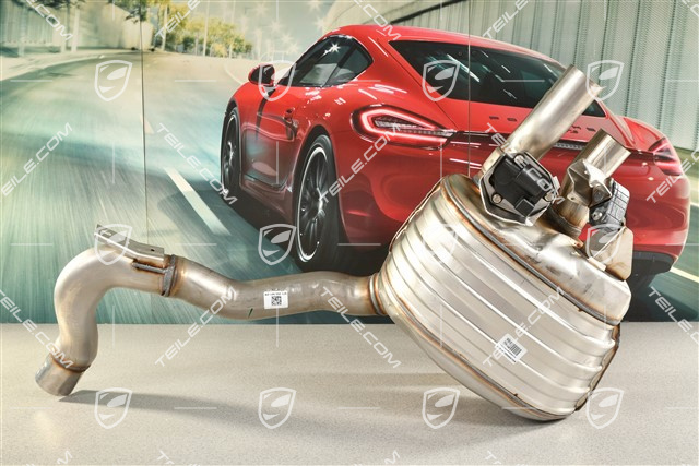 4,0L, Nachschalldämpfer, ohne Endrohr, L