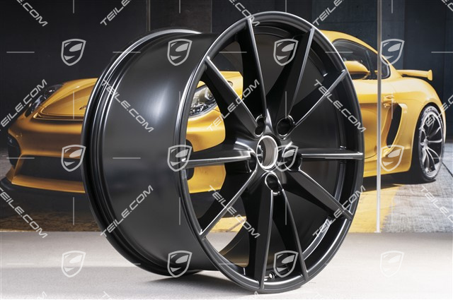 21-inch wheel rim Carrera S, 11J x 21 ET66, black satin-mat