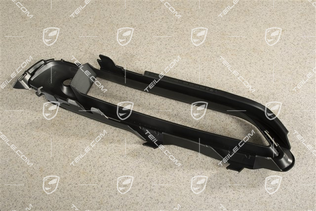 Front bumper, side ventilation grille, lower, Black matte, R