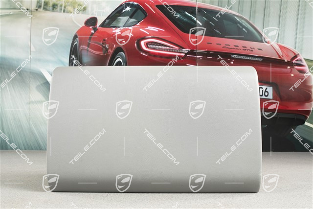 Glove compartment lid, Leatherette, Steel grey