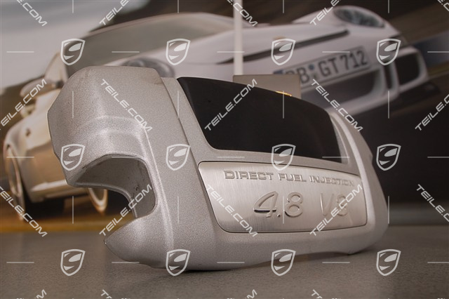 Engine cover, silver, S/GTS/Turbo