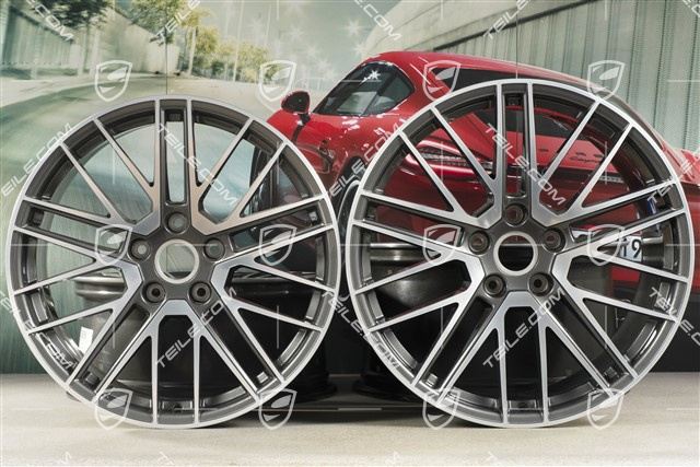 20+21" Felgensatz Turbo V, Felgen: vorne 8,5J x 20 ET40 + hinten 11J x 21 ET66