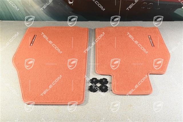 Dywaniki, komplet, czerwone Terrakotta