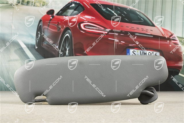 Osłona przeciwsłoneczna, Coupe, skóropodobna, Stone grey, R