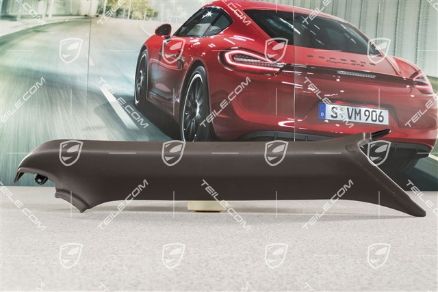 Verkleidung von A-Säule, Leder, Espresso, Cabrio / Targa, R
