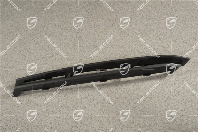 Disc / cover for front bumper retaining frame, Matt black,Turbo, R