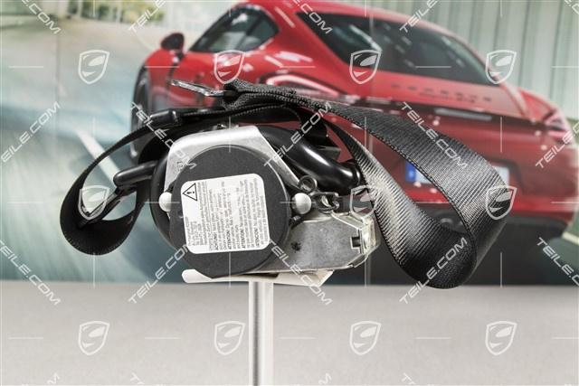 Seat belt, front, Black, Cabrio, R