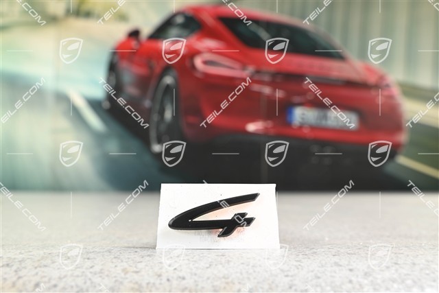 Emblem / Logo "4", Black matte