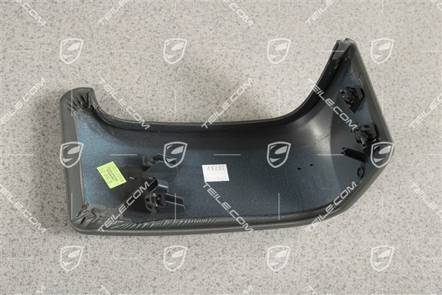 Glove compratment side cover, Leatherette, Stone grey