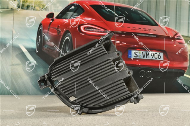 C2, Air inlet / duct / guide cover, lateral, Black matte, R