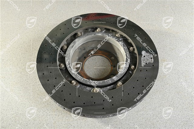 PCCB brake disc, 19-inch, damaged, R
