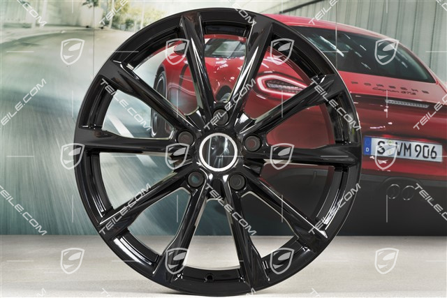 19" Felge Boxster S, 8J x 19 ET57, schwarz hochglanz