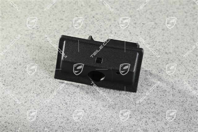 Reversing camera cover trim, Real Top View, Black matte