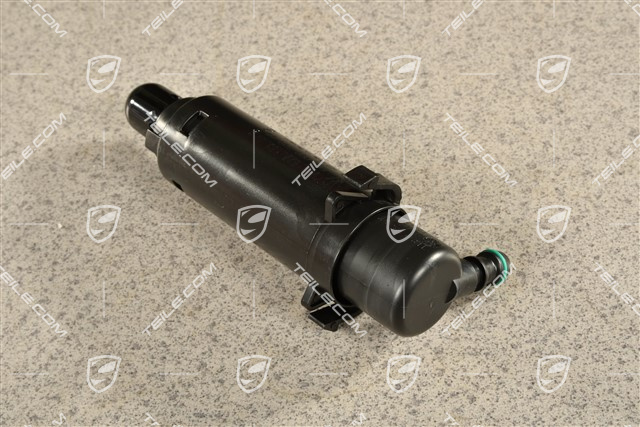 Headlight washer nozzle jet incl. Nozzle cap in Black, L=R