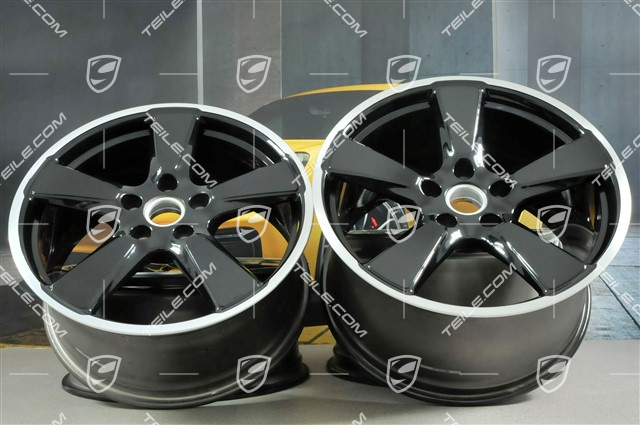 20" komplet felg Sport Classic, 9J x 20 ET51 + 11,5J x 20 ET56, do 991.1 Turbo und 991.2 Turbo, czarne 20" komplet felg Sport Classic, 9J x 20 ET51 + 11,5J x 20 ET56, do 991.1 Turbo und 991.2 Turbo, czarne
