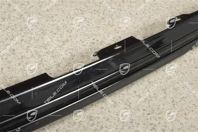 Trim strip, front roof frame, Black, R