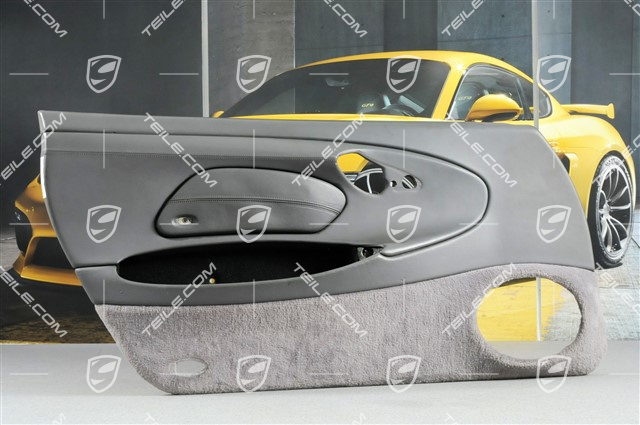 Türverkleidung mit Airbagblende, Klangpaket, Leder, Spacegrau, L