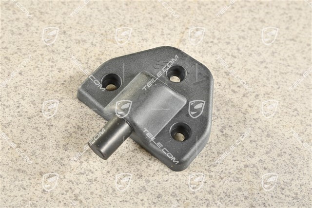 Lagerbock / Scharnier, Coupe, Kofferraumabdeckung / Rollo, Schwarz, L