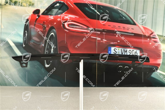 Front bumper disc / trim centre, Black gloss, L