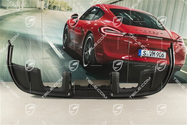 Rear bumper lower cover / diffuser, Black matte, GT4