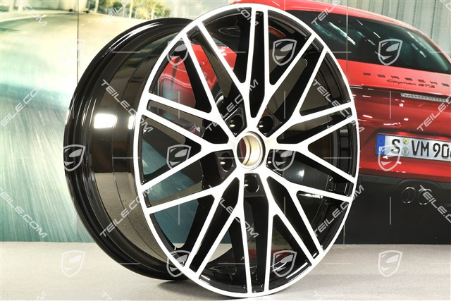 21" Felge Cayenne RS Spyder Design, 9,5J x 21 ET46, schwarz hochglanz