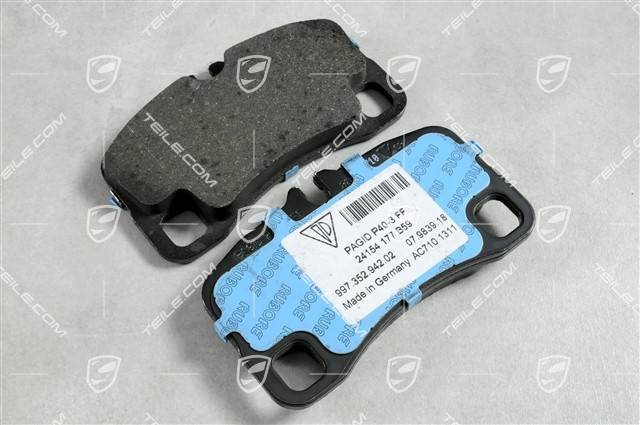 PCCB Ceramic brakes - brake pad half set (2/4) (L+R), rear, Turbo PCCB Ceramic brakes - brake pad half set (2/4) (L+R), rear, Turbo