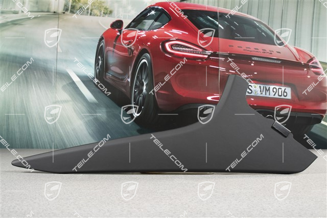 Mittelkonsole, Blende, Leder, seitlich, Schwarz, R