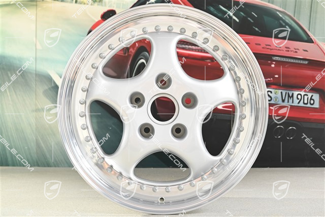 18-inch Alloy wheel rim, Turbo 3.6, 8J x 18 ET52, Speedline, silver