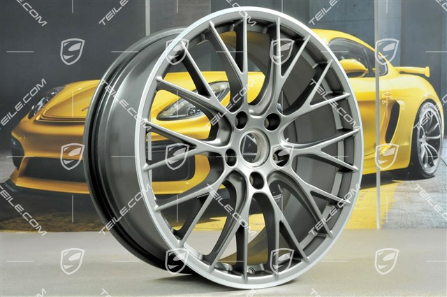 20" Komplet felg RS SPYDER Design, 8,5J x 20 ET49 + 11,5J x 20 ET56, platyna satynowy mat