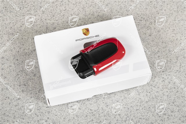 Ignition starter switch, lacquered Guards Red, KESSY / Entry and Drive