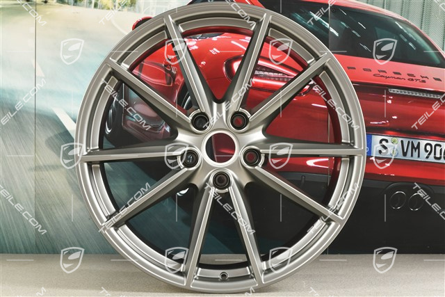 21" Felga Carrera S, 11J x 21 ET66, platinum satynowy półmat