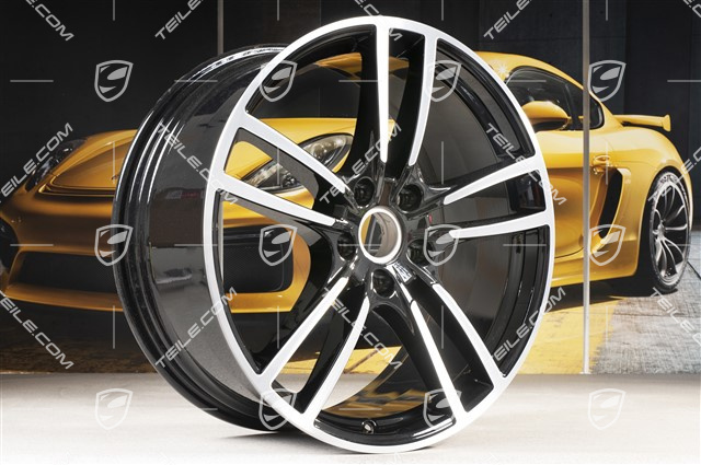 21" Felga Cayenne Turbo, 9,5J x 21 ET46, czarny wysoki połysk