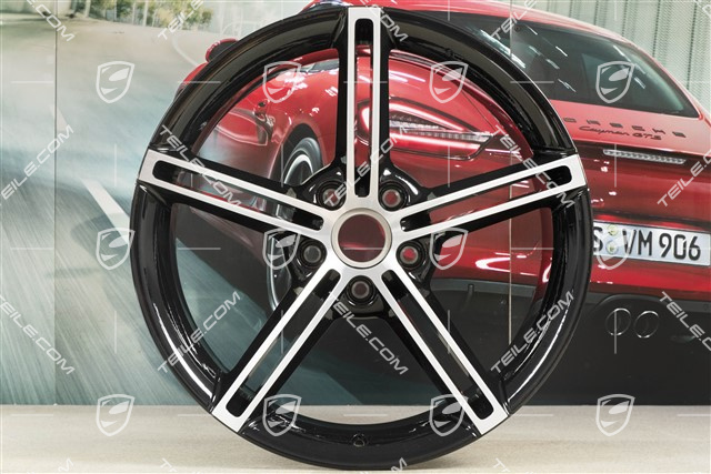 21" Felga Mission E Design, 11,5J x 21 ET66, czarny wysoki połysk