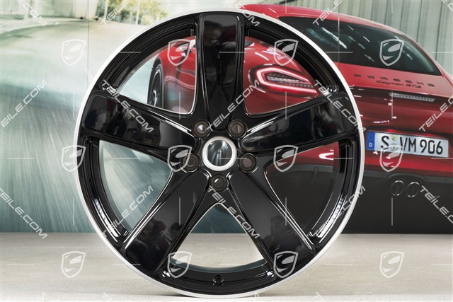 19-inch wheel rim "SportClassic", 9J x 19 ET21, black high gloss