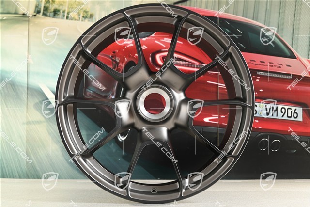 21" Turbo S Exclusive Design Felge, 12J x 21 ET70, Zentralverschluss, rhodiumgrau