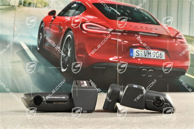 Porsche Dashcam Einbausatz, Vorn und Hinten