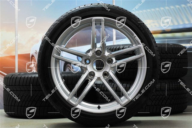 19" Komplet kół zimowych Carrera, felgi 8,5J x 19 ET54 + 11J x 19 ET48 + opony zimowe Continental 235/40 R19 + 295/35 R19, bez czujników ciśnienia