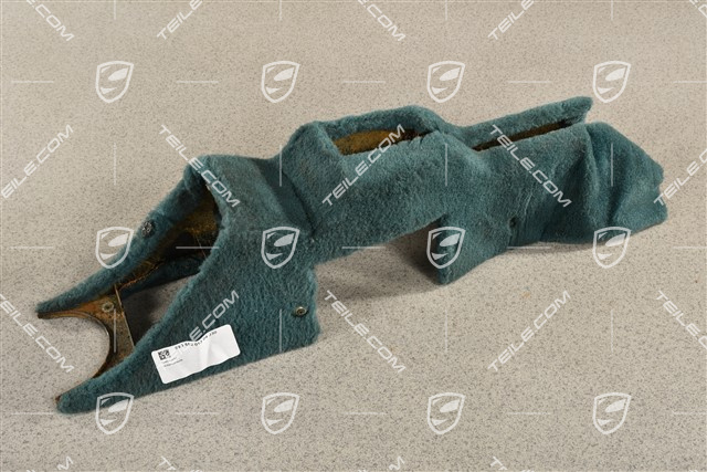 Centre console / tunnel, lower part, cloth, Nephrite green