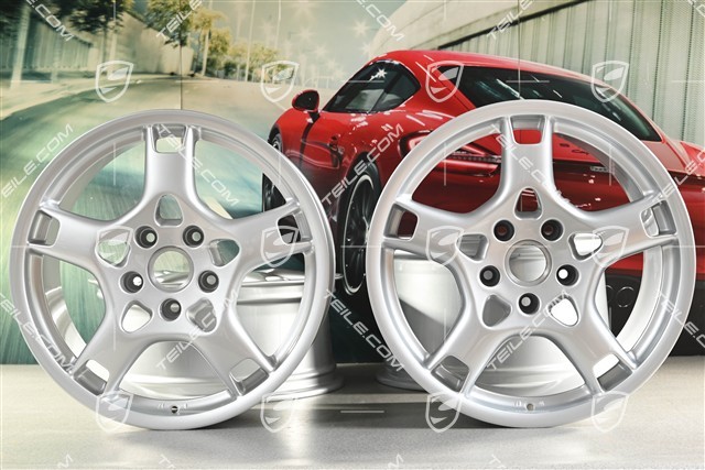 19-inch Carrera S wheel set, 8J x 19 ET57 + 11J x 19 ET67
