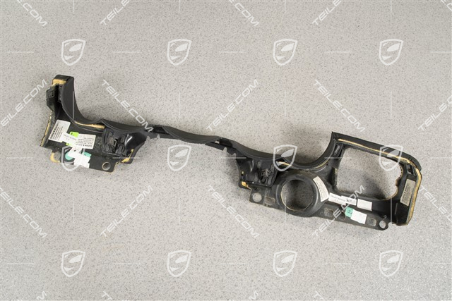 Trim lower section, Leather, Black