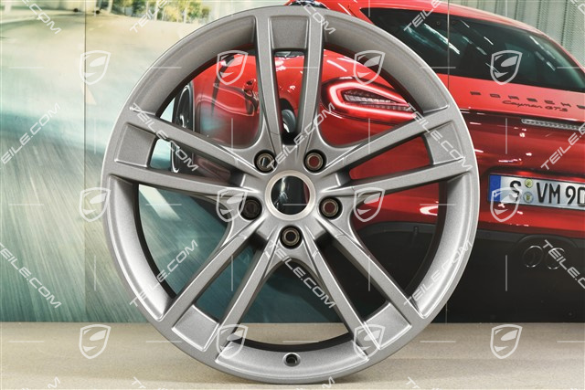 21" Felge Cayenne Turbo Design, 9,5J x 21 ET46, Vesuvgrau