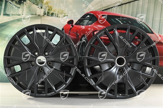 20" Felgensatz Turbo S Aero Design, 9J x 20 ET54 + 11J x 20 ET60, in Anthrazitgrau
