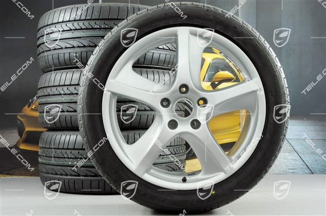 20" Komplet kół letnich Cayenne SportTechno, felgi przód 9"+ tył 9", nowe opony Bridgestone Dueler 275/40 R20, bez czujników RDK