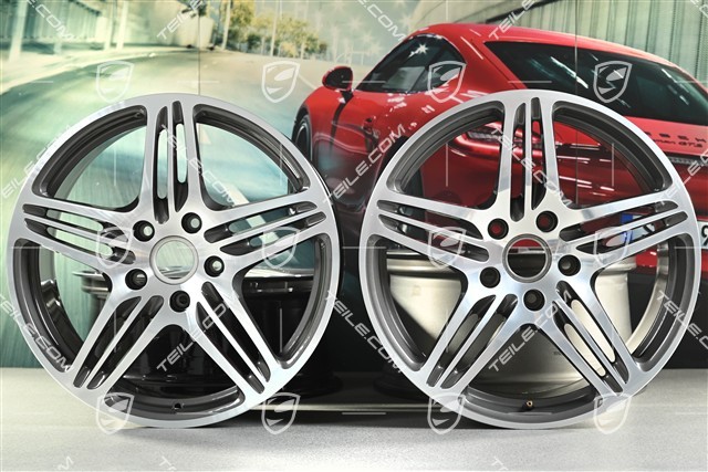 19-inch TURBO I wheel set, front 8J x 19 ET57+ rear 9,5J x 19 ET46