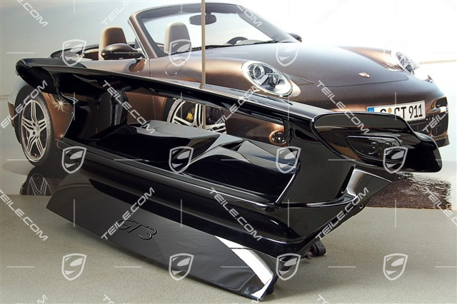 GT3 Facelift 2009- Rear spoiler, complete (engine lid + rear spoiler + 2 air scoops + lip spoiler + 2 intake grilles)