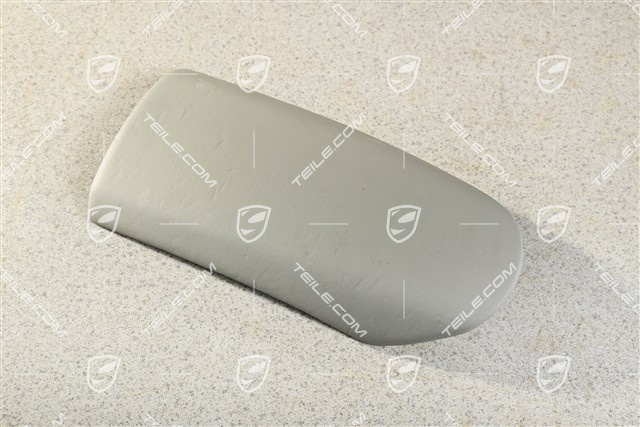 Console cover, leather, Graphite grey