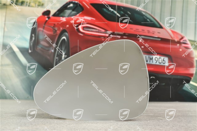 Spiegelglas, Konvex, Aussenspiegiel, RHD, L